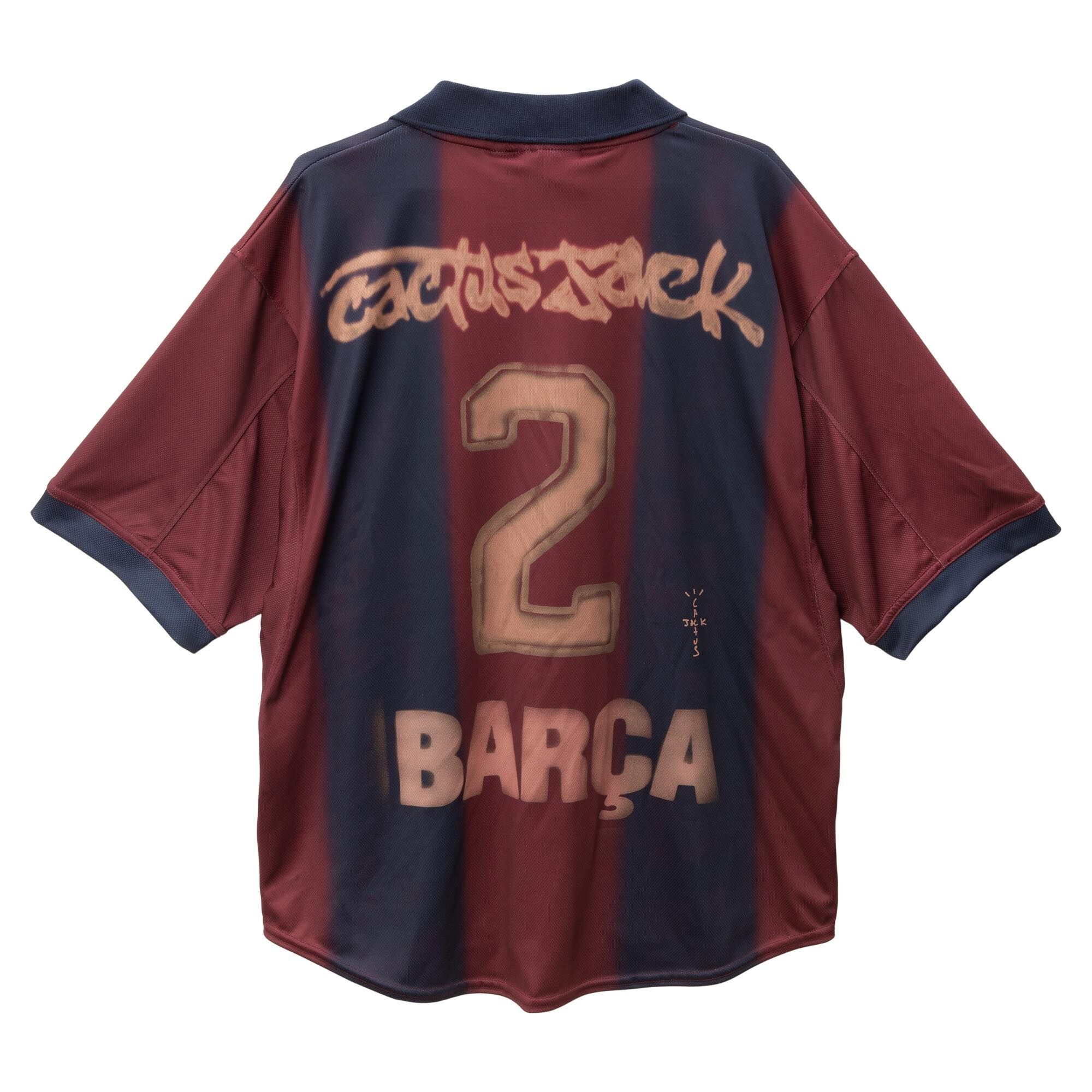 CJ X NIKE X FC BARCELONA RETRO 2000/01 HOME SKELETON JERSEY 球衣