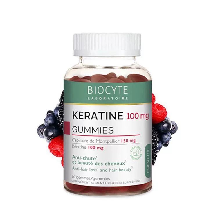 法國【角蛋白  防脫髮美髮軟糖】BIOCYTE碧維斯【正品】 60粒