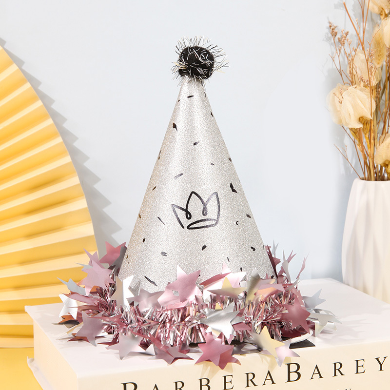 生日帽丨星星花圈款-2色