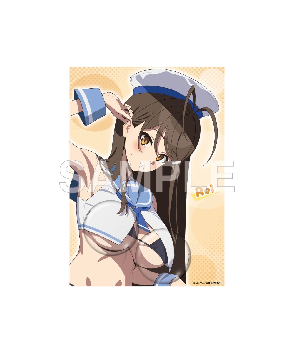 預購-「NUKITASHI 住在拔作島上的我該如何是好？」胸前徽章 海軍風水手泳裝ver. 糺川禮【日本進口精品】