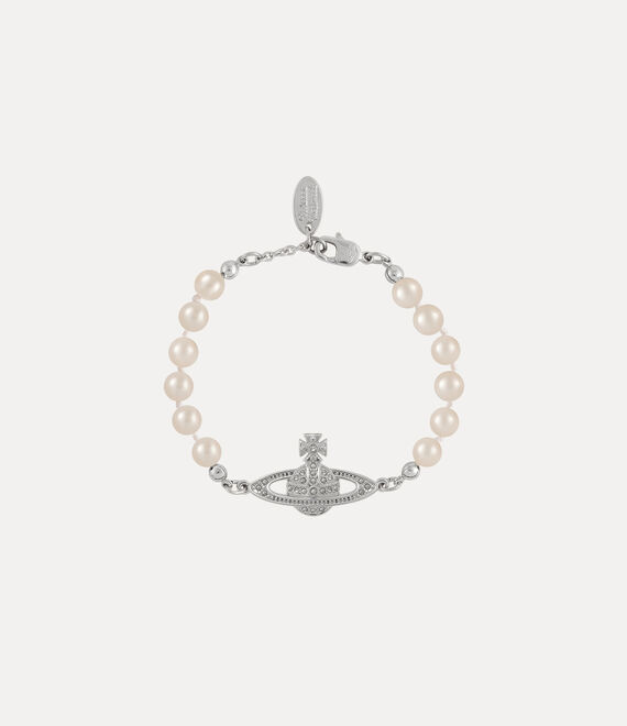 VIVIENNE WESTWOOD Mini Bas Relief Pearl Bracelet