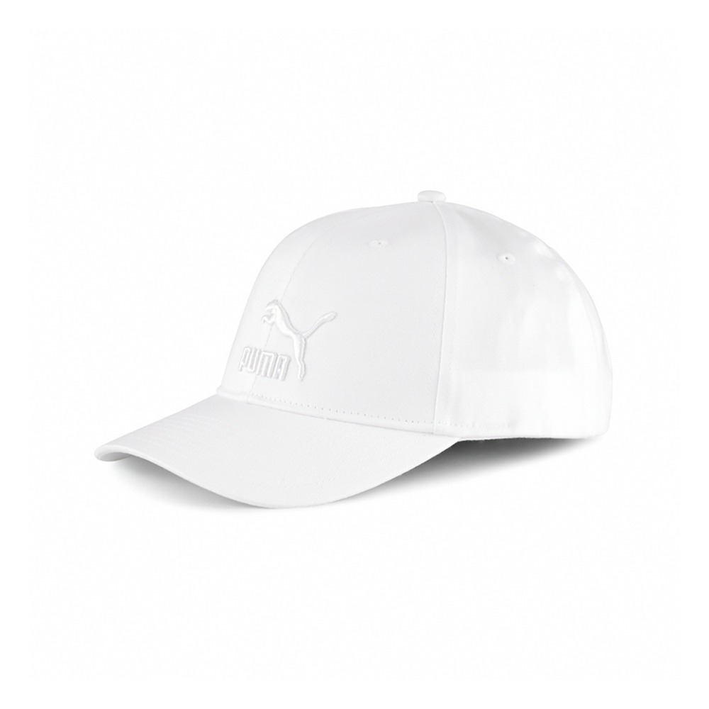 PUMA 帽子 流行系列 全白 刺繡LOGO 老帽 棒球帽 02255412