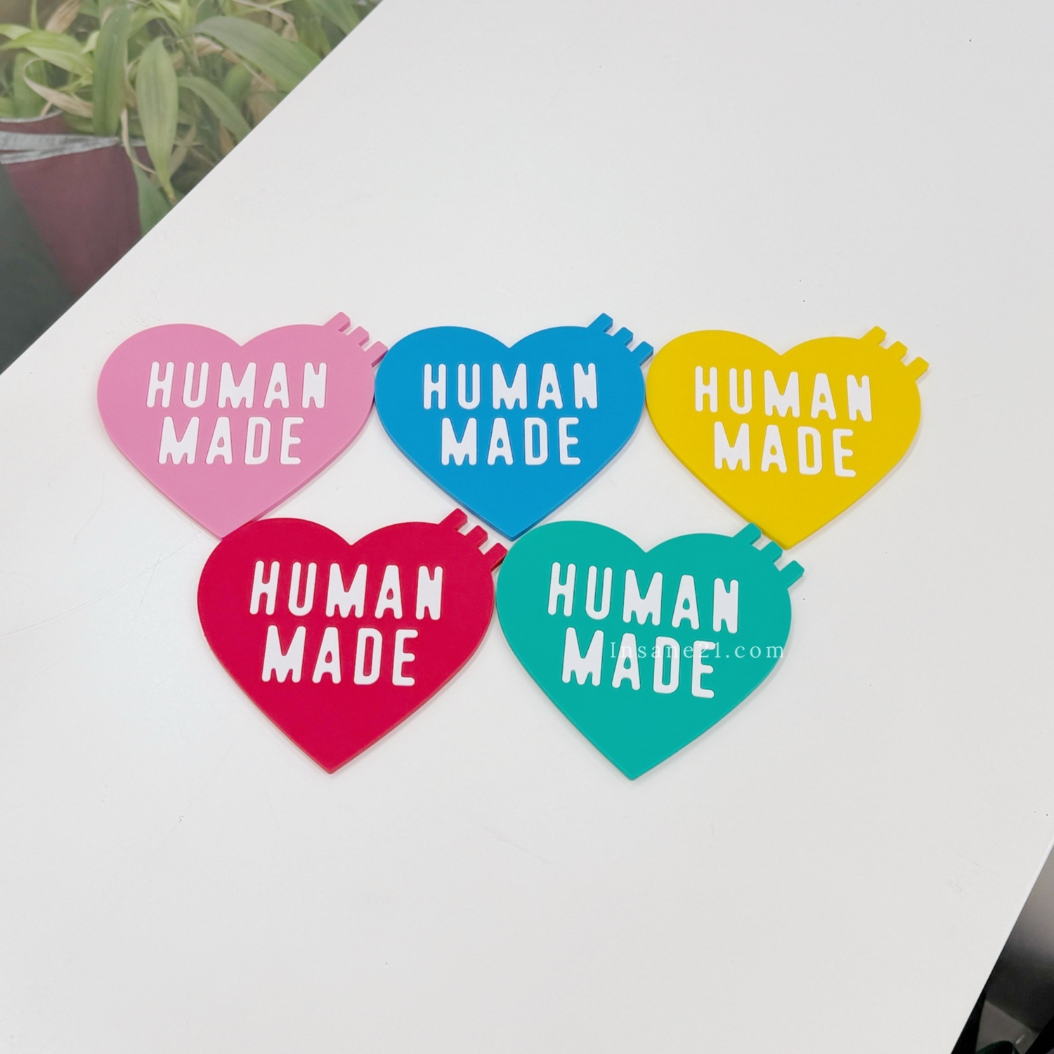 HUMAN MADE 愛心LOGO杯墊 橡膠 防水