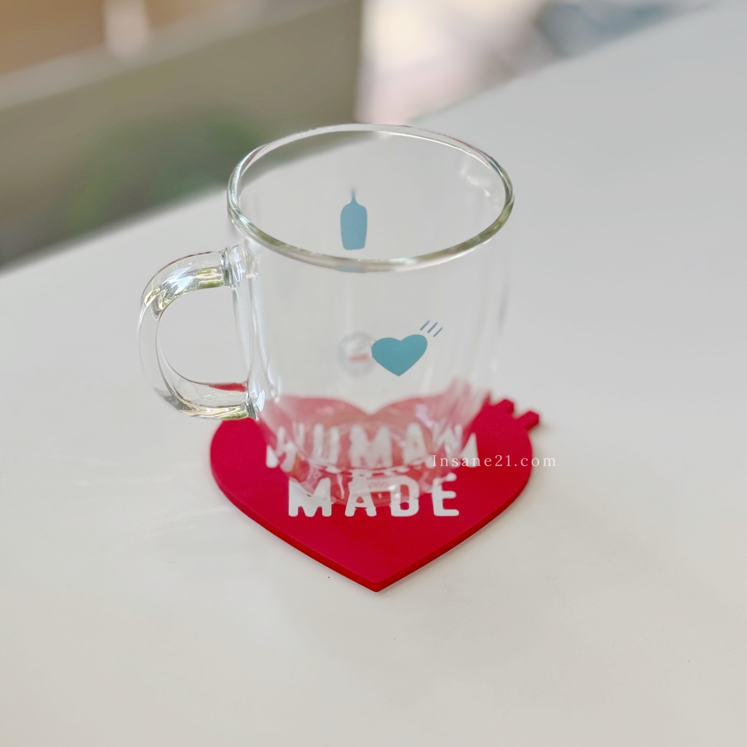 HUMAN MADE 愛心LOGO杯墊 橡膠 防水