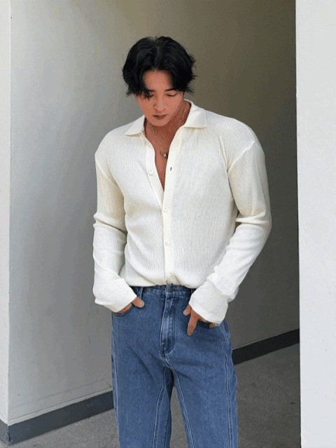 康蒂領子開襟衫