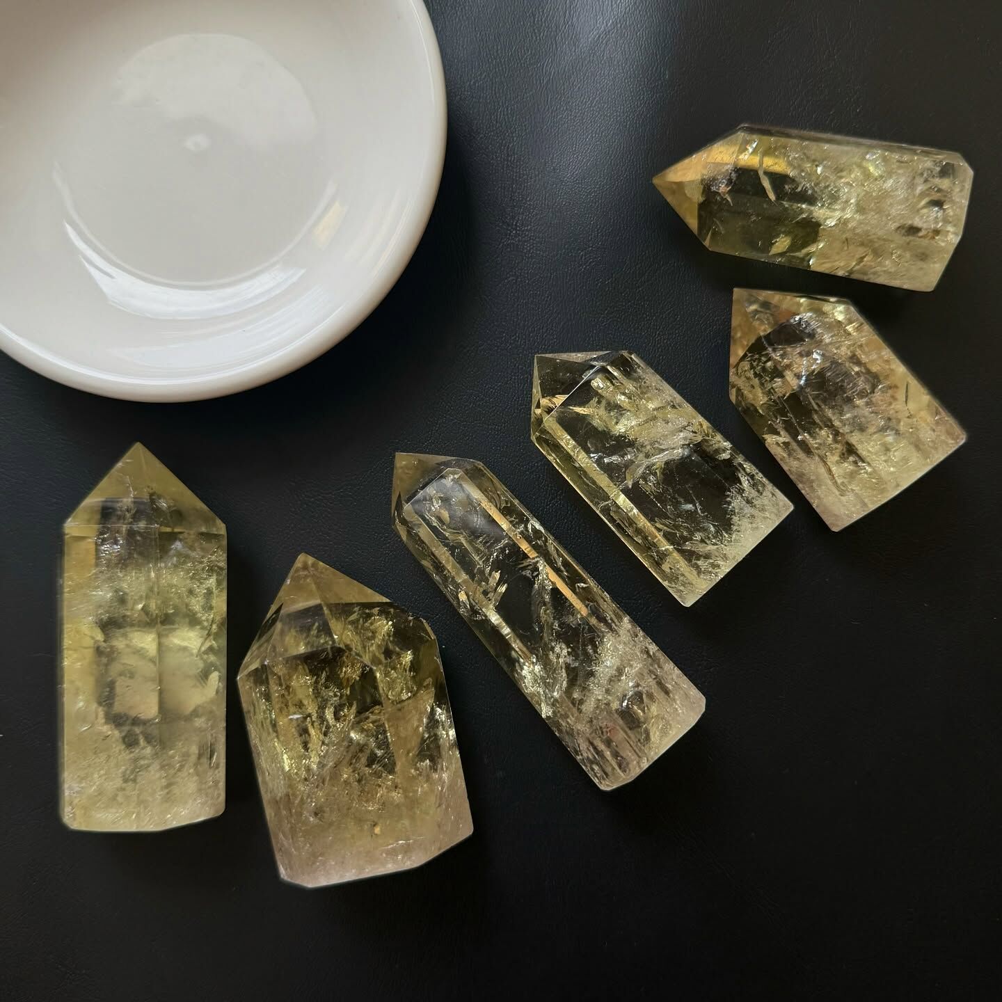 [原石] 黃水晶 有彩虹🌈 水晶柱