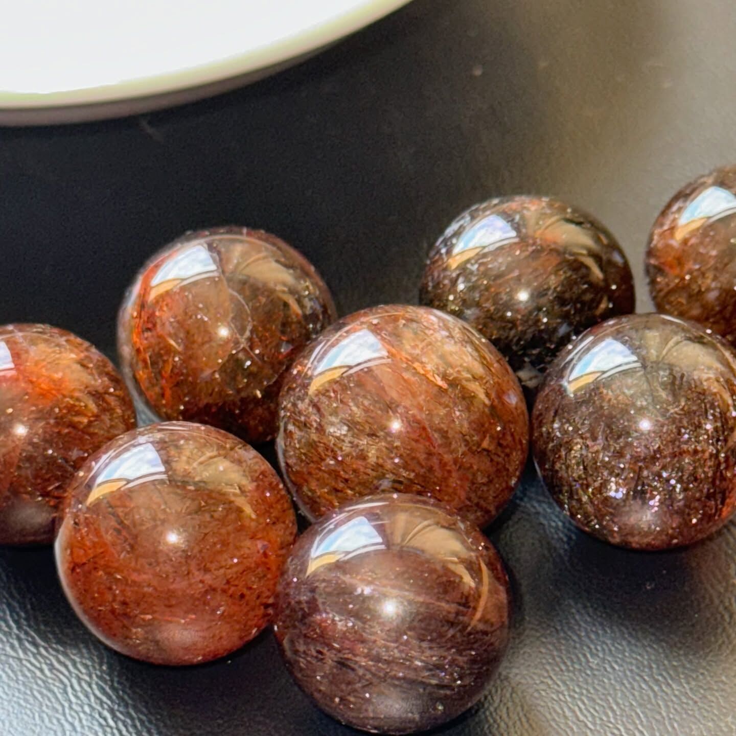 [原石] 滿盆 黑金超七 水晶球