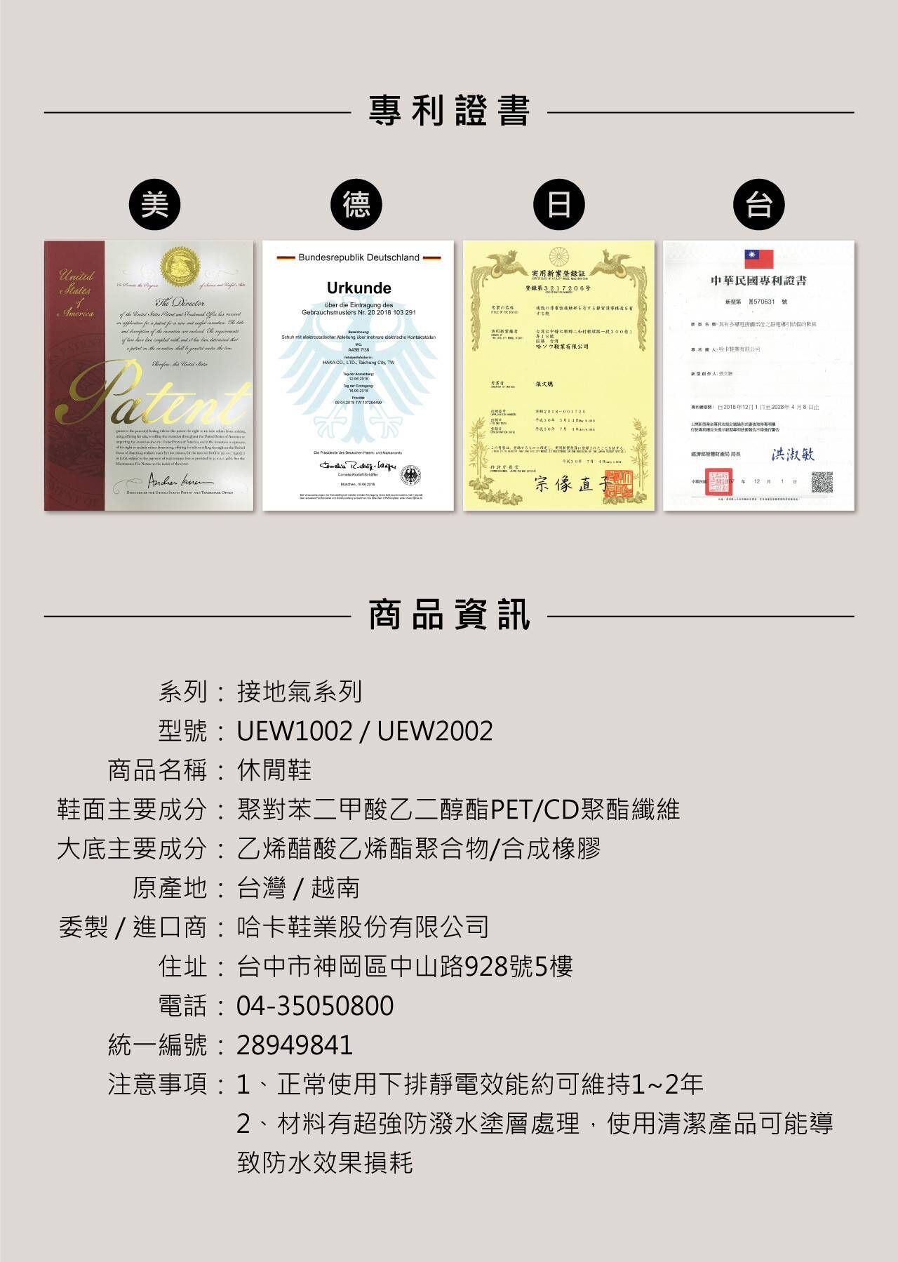 USTINI 我挺你健康鞋 水土服氣小布鞋 - 規格