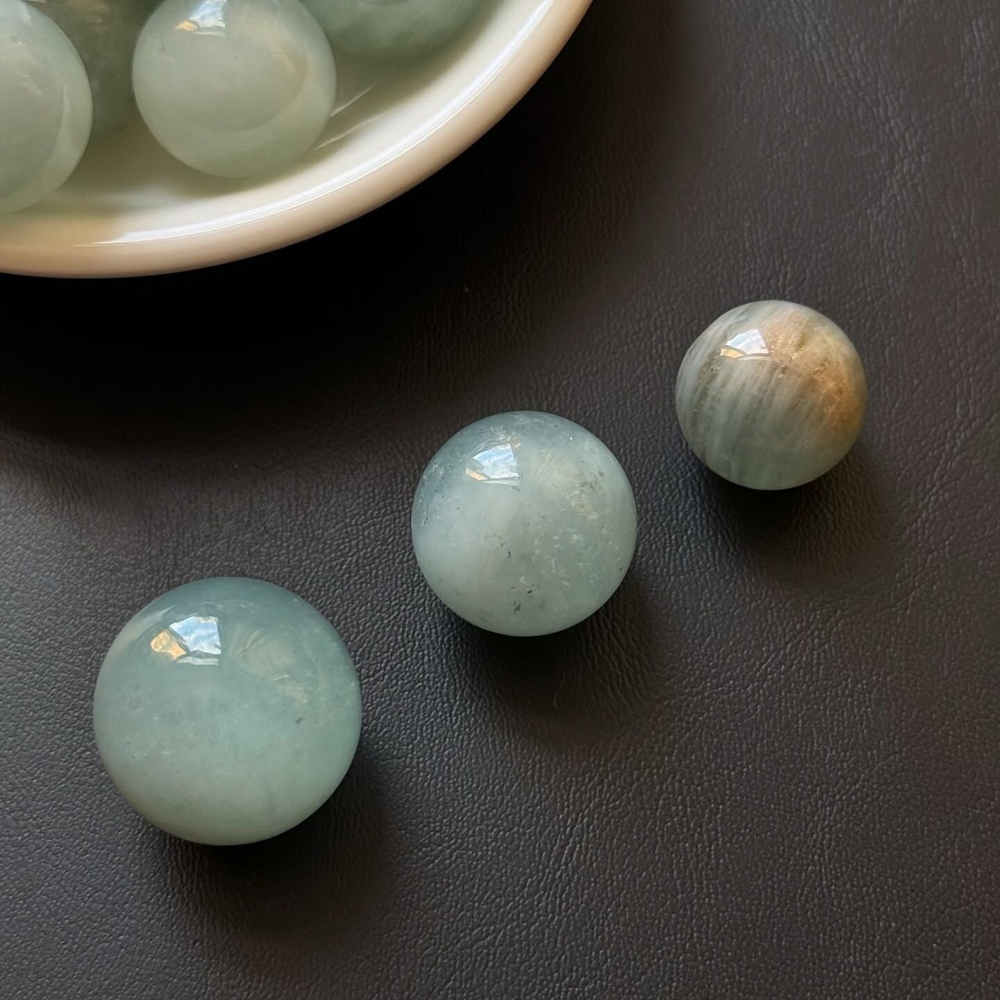 [原石] 海藍寶 水晶球 三種尺寸