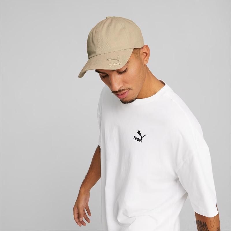 PUMA 帽子 流行系列 CLASSIC 卡其 棒球帽 老帽 02438009