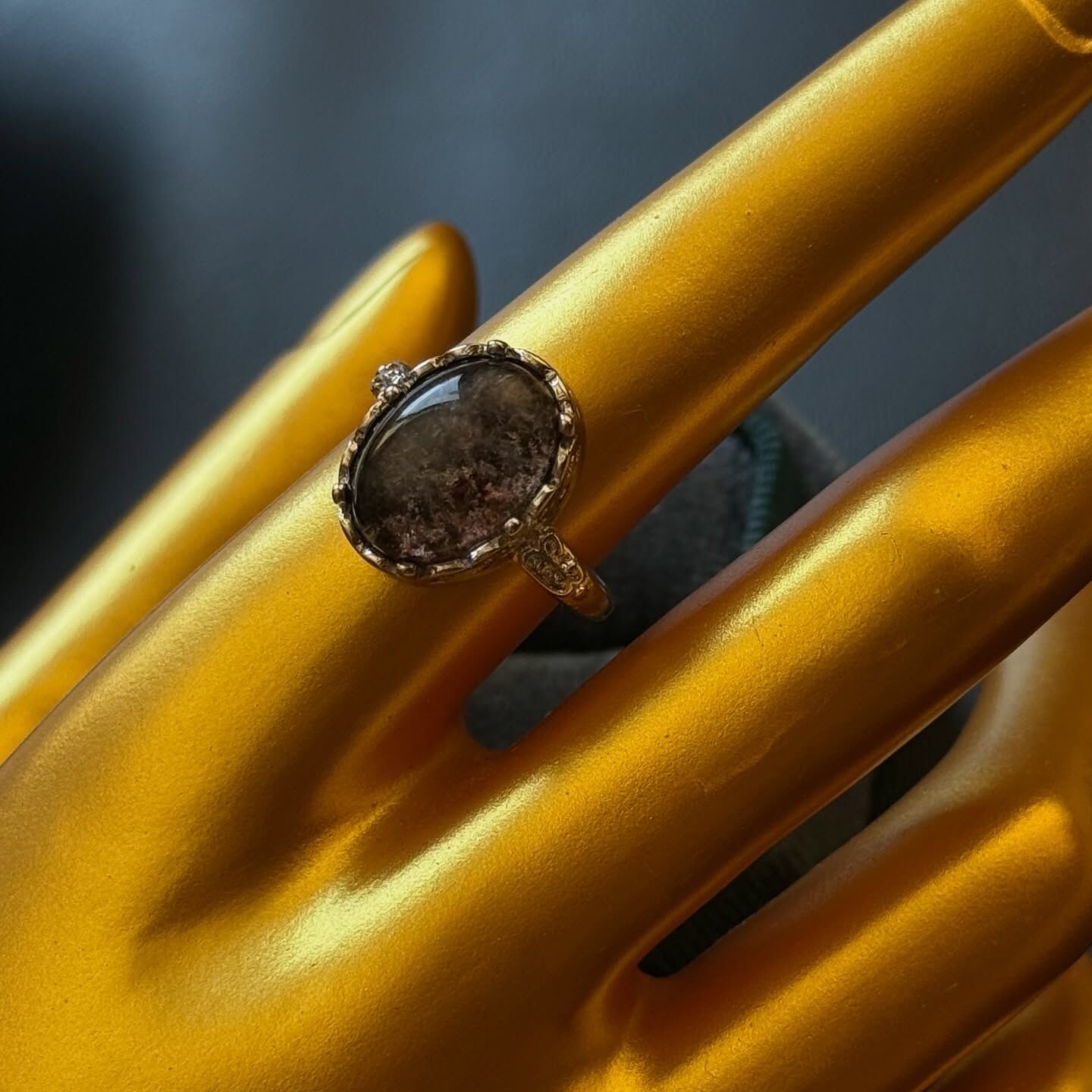 [原石] 花園幽靈水晶 戒指