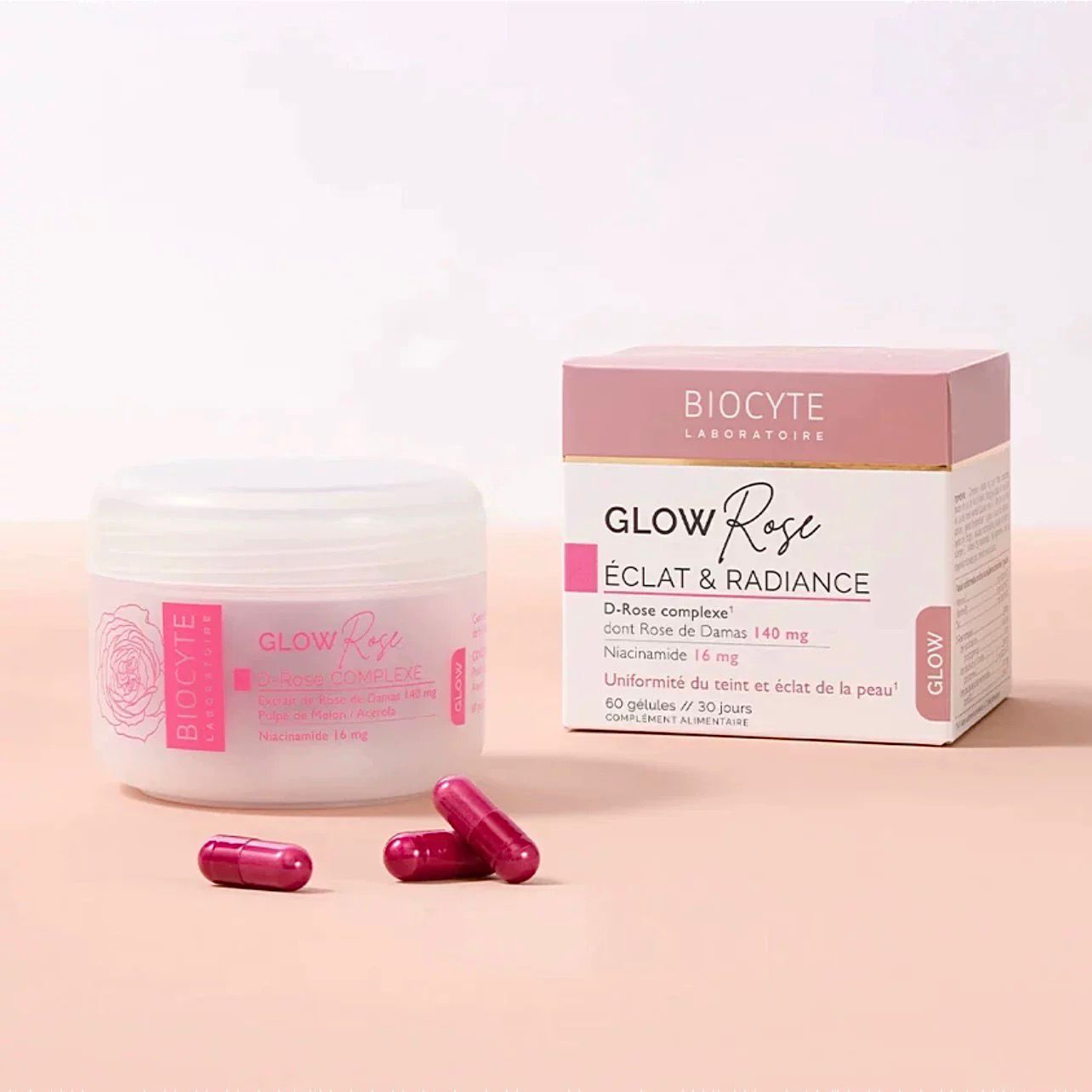 法國【玫瑰膠囊】BIOCYTE碧維斯【正品】  60粒 提亮膚色細膩緊緻