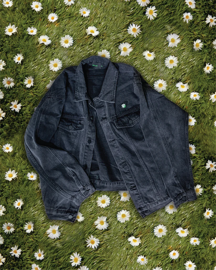 369Lab Oversized Washed Denim - Black | JKX001