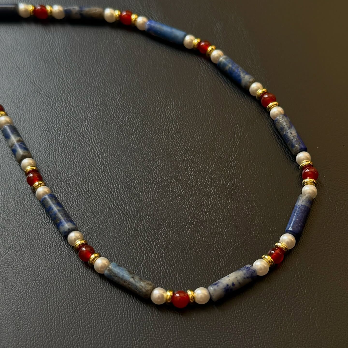 [原石] 藍紋石 水晶項鏈