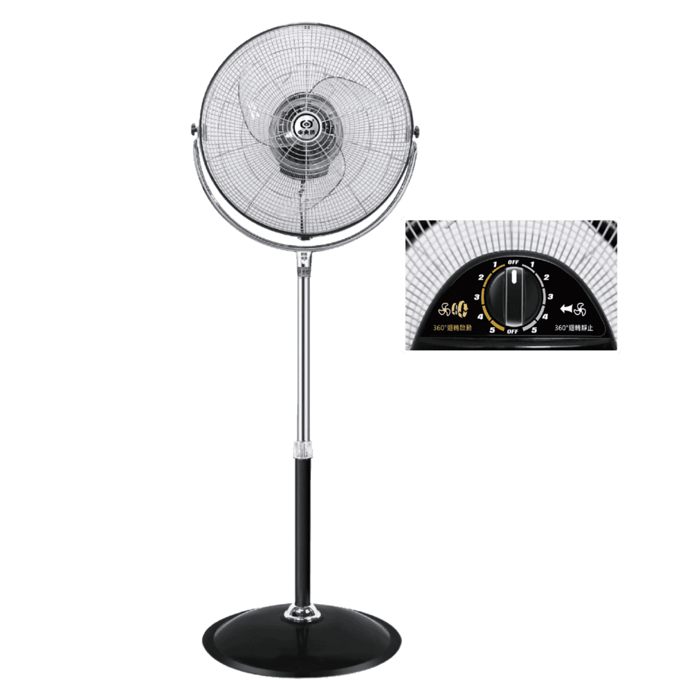 【中央牌】18吋DC開關型內旋循環立扇