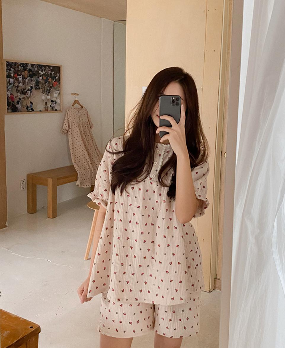 JUUNEEDU玫瑰睡衣