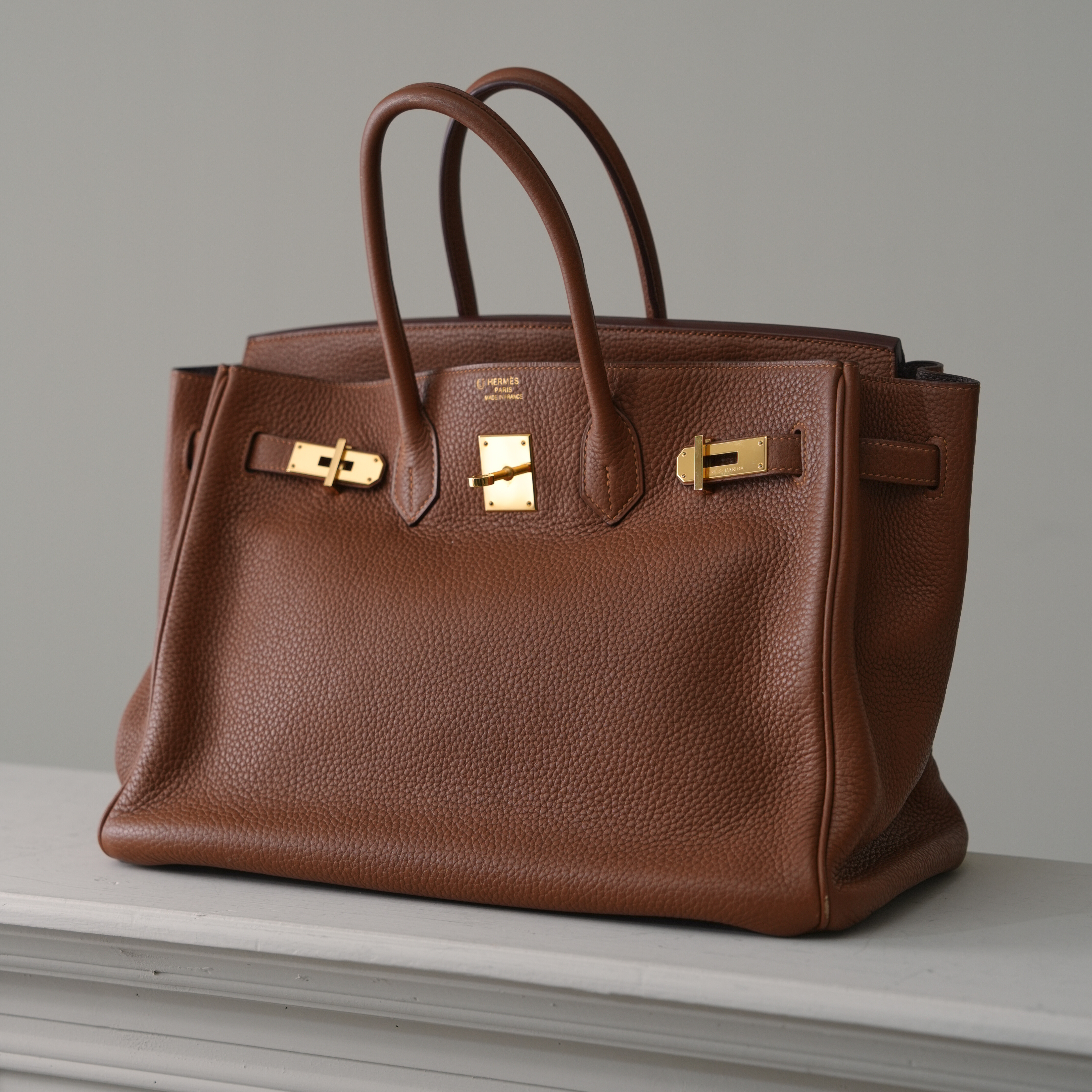 HERMES  Birkin35 金棕金扣