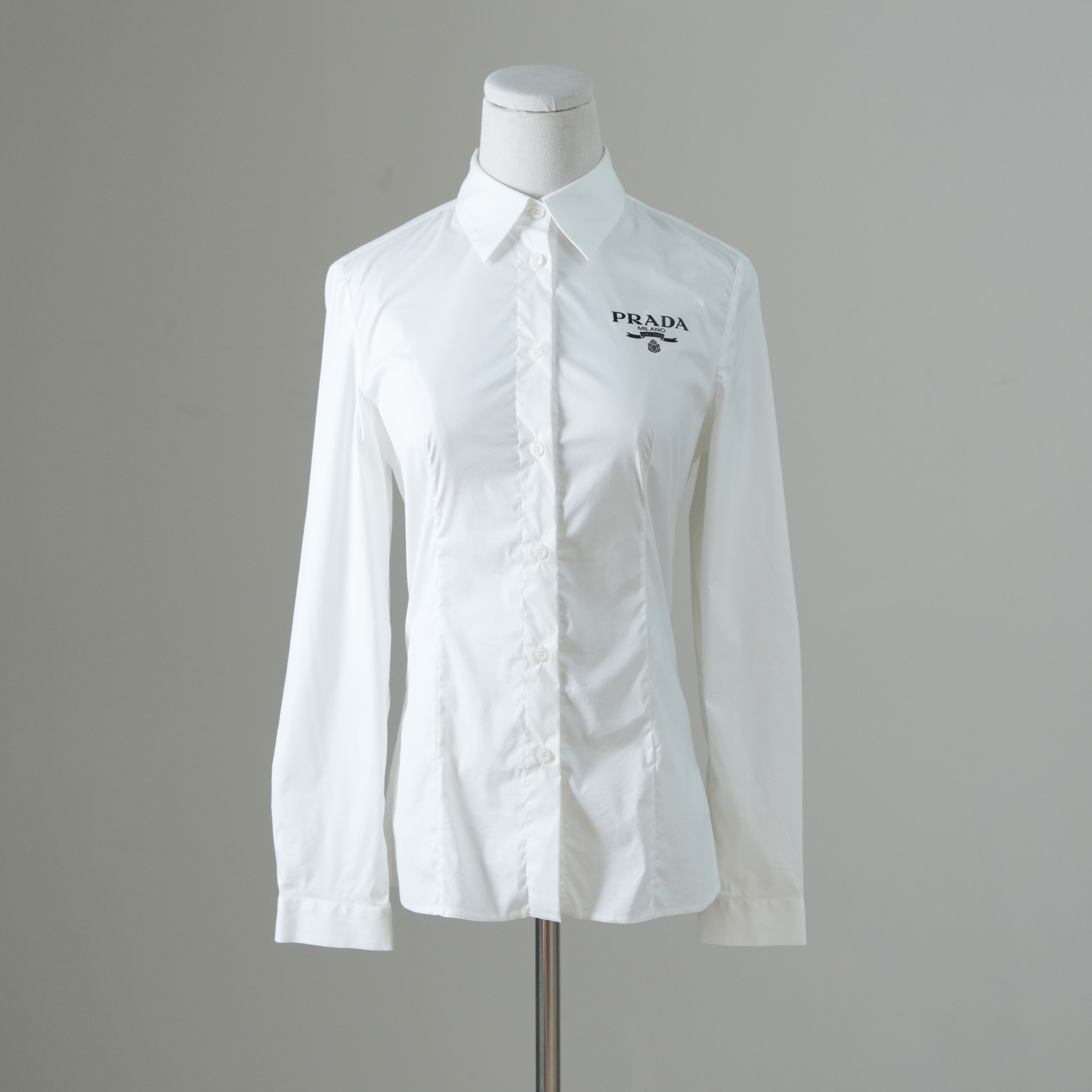 Prada 白色長袖襯衫