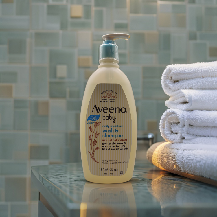 Aveeno Baby 嬰兒日常保濕洗髮沐浴露 532ml (二合一 無淚配方)