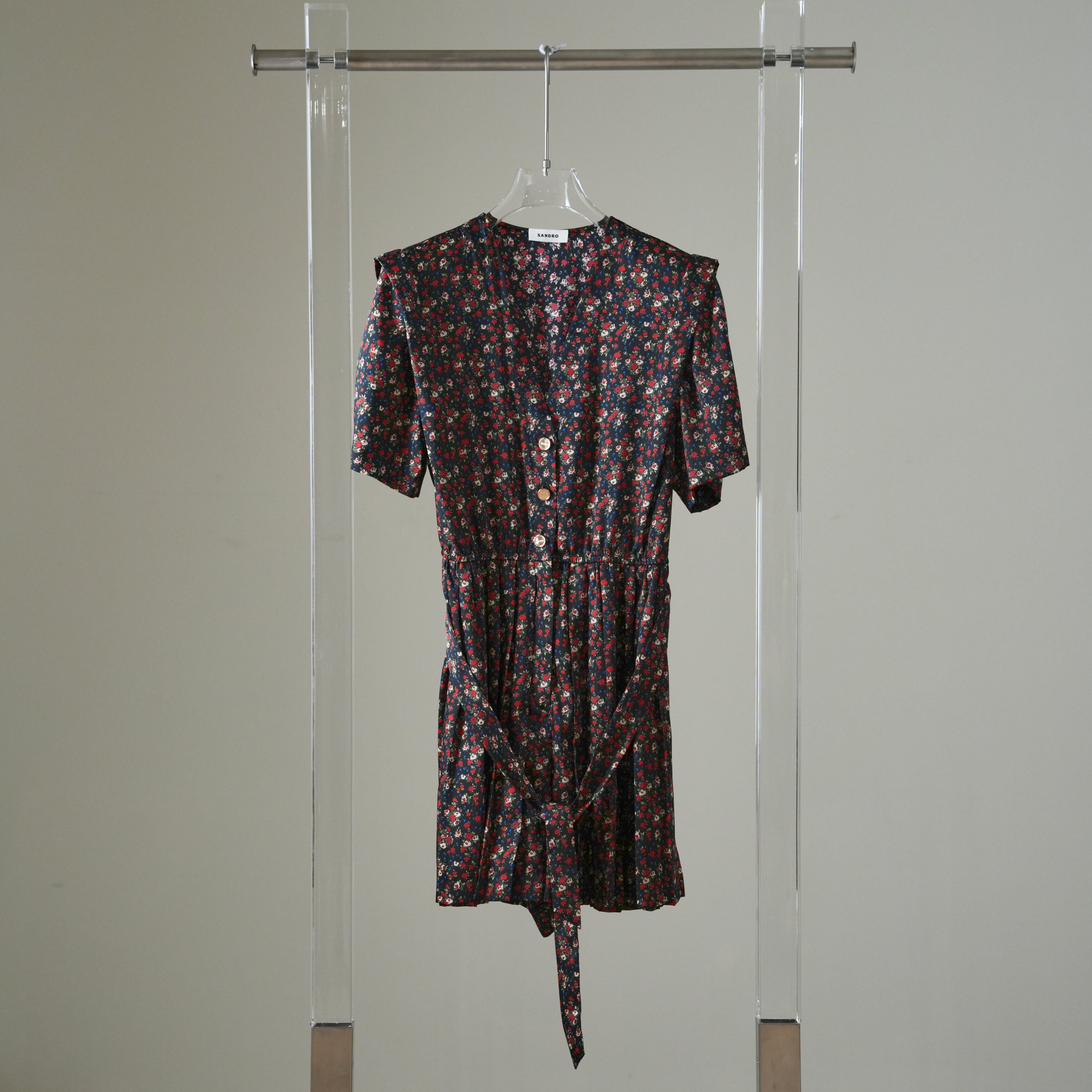 sandro 碎花連身褲#s