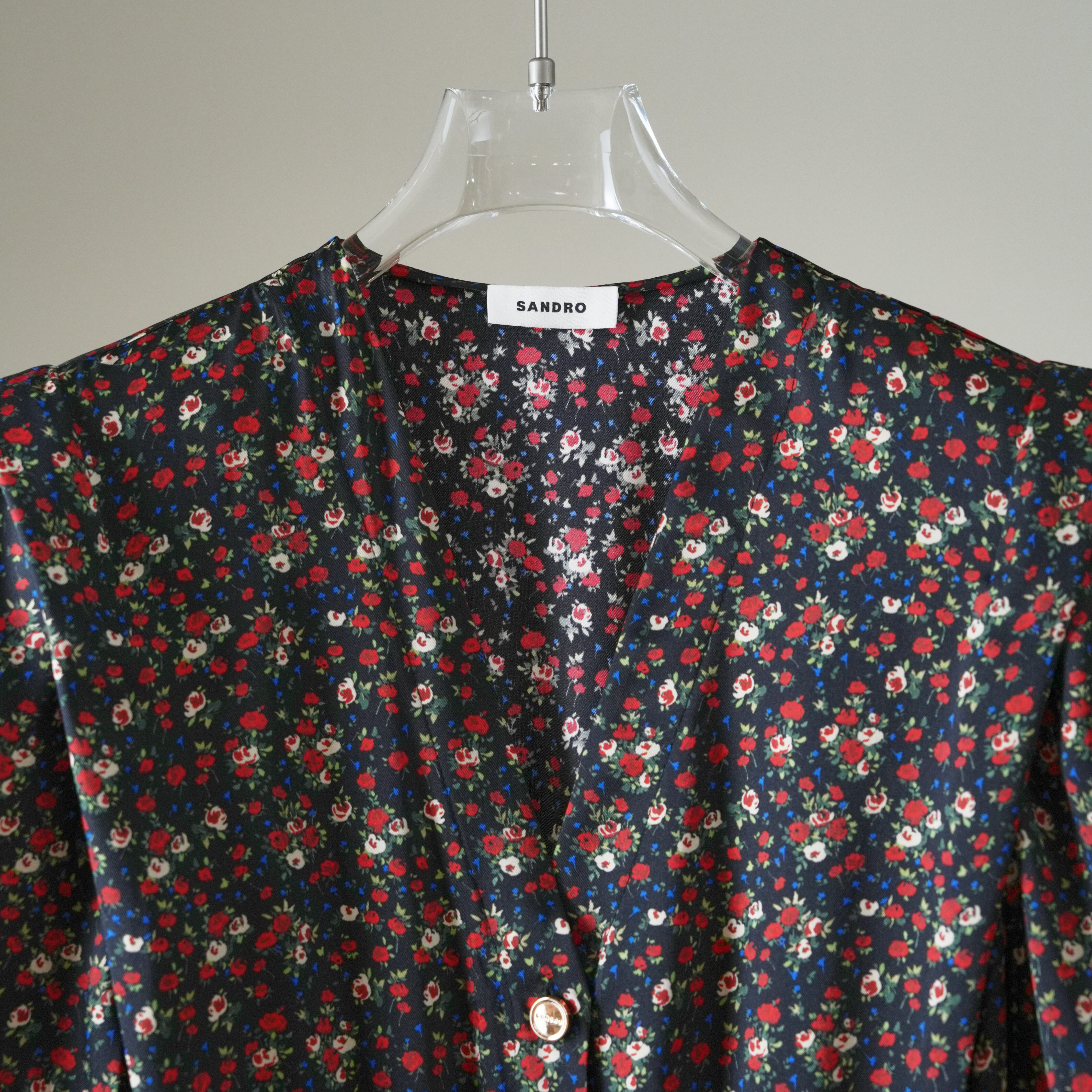 sandro 碎花連身褲#s