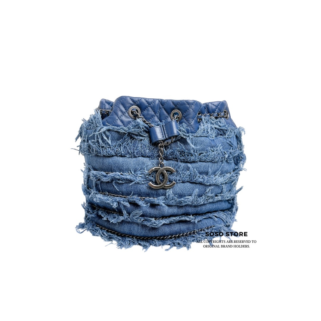 Chanel Denim Bucket - Denim / Shw