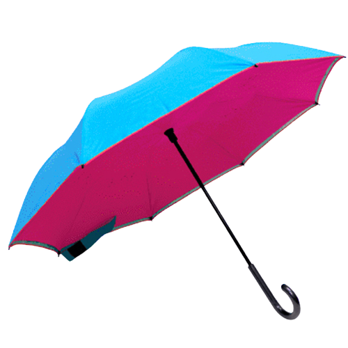 C型站立馬卡龍銀膠反向傘