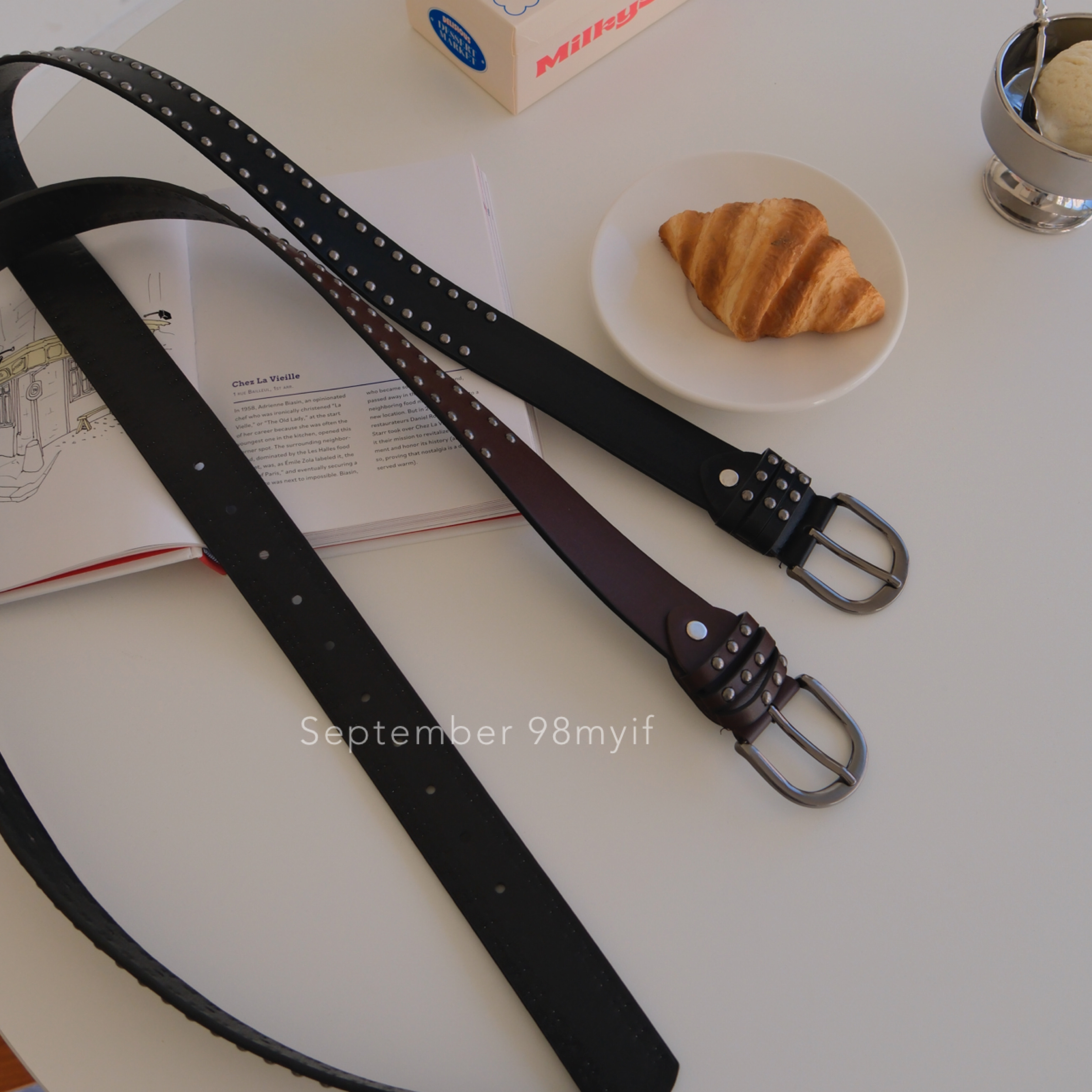 時髦感加分 寬版皮帶 2colors