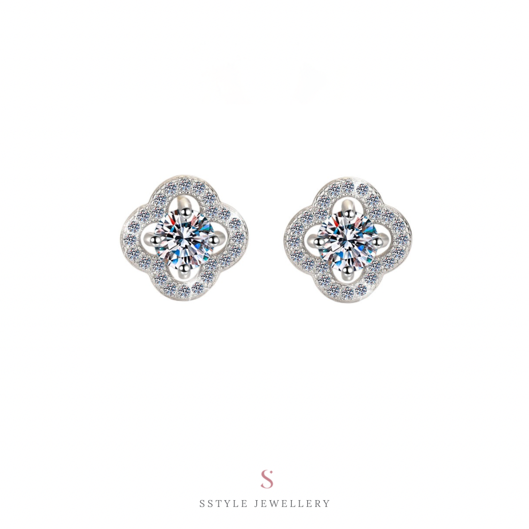 Arden moissanite earrings