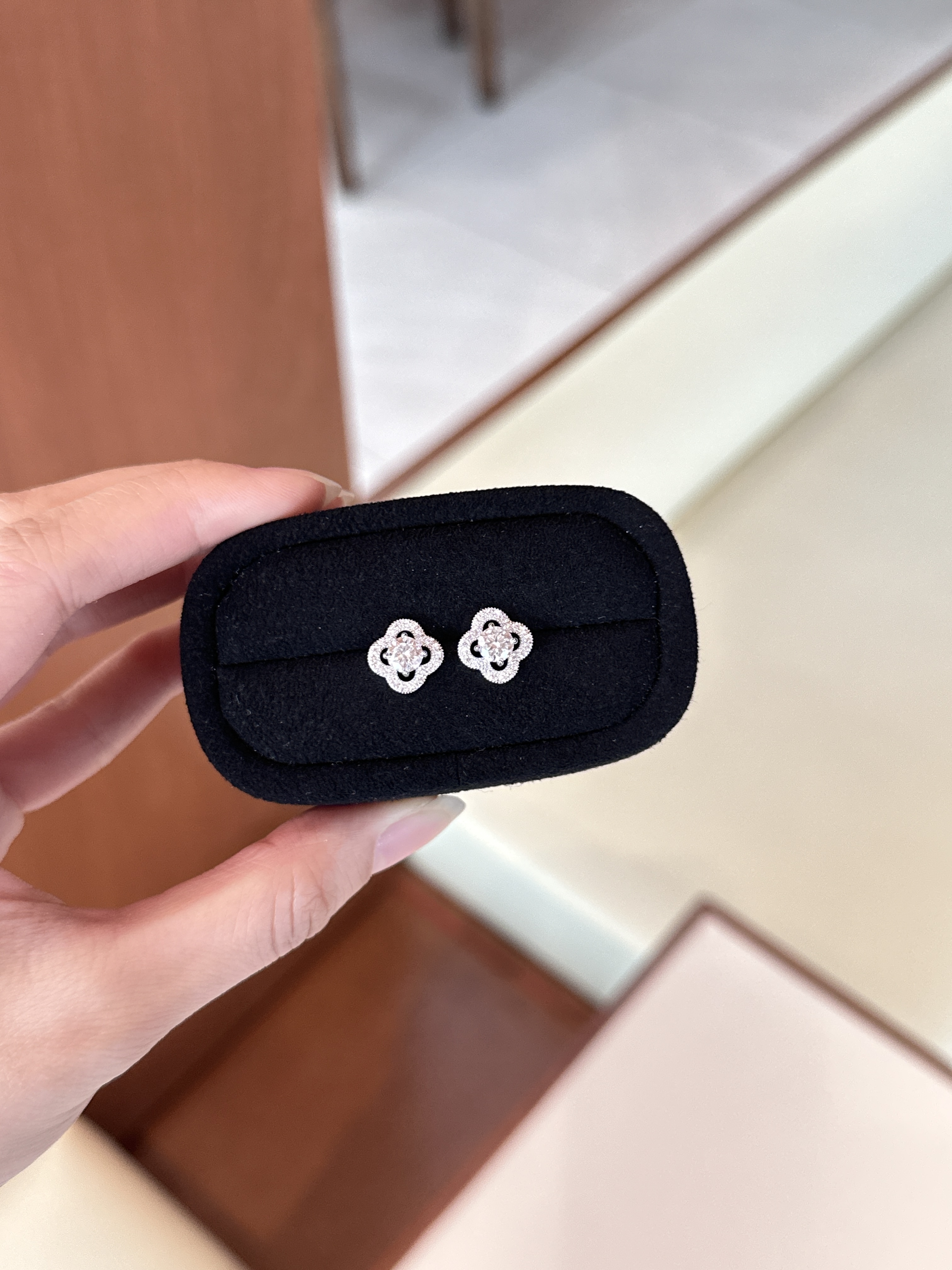 Arden moissanite earrings
