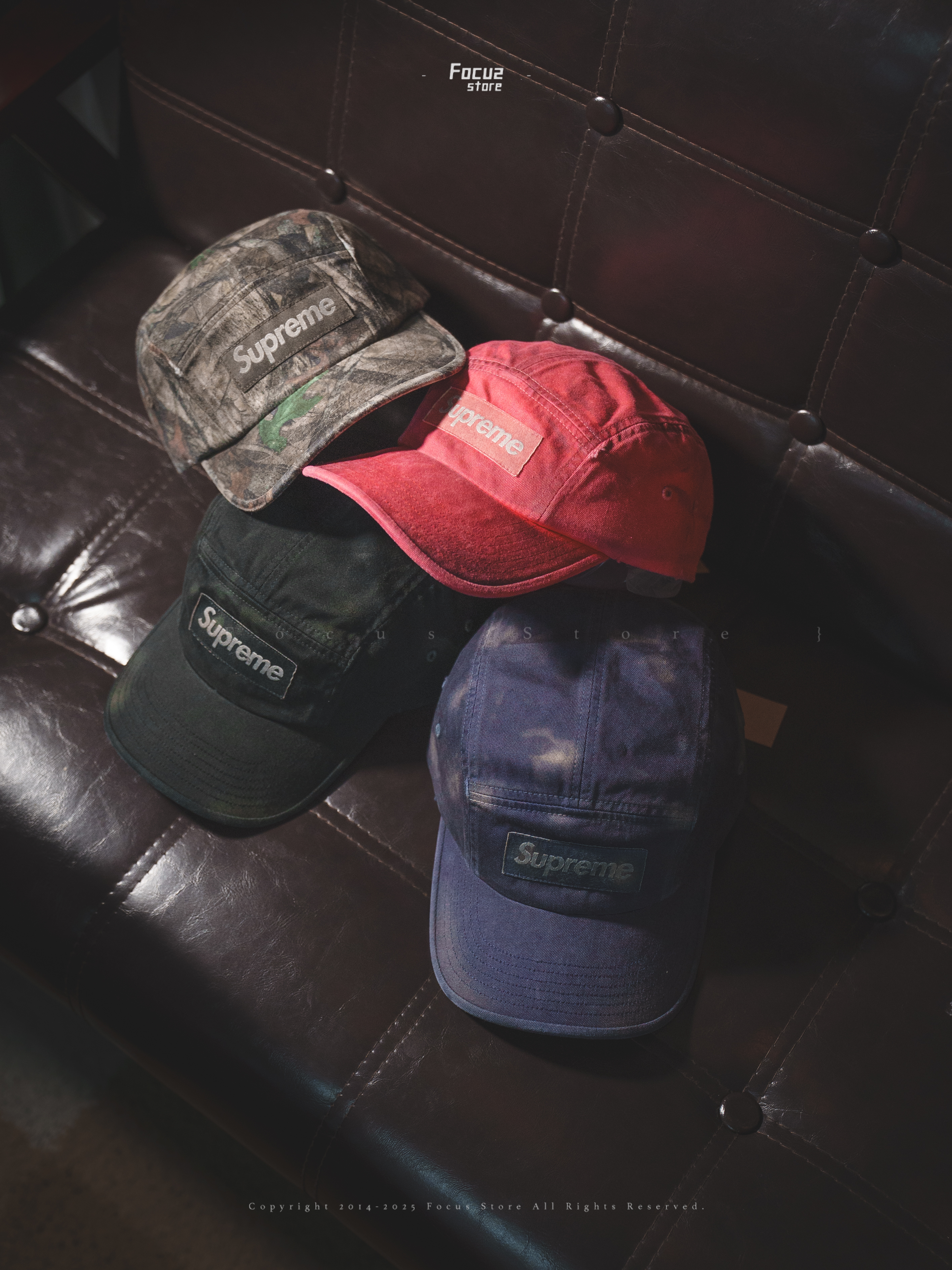 【Focus Store】現貨秒發 Supreme FW25 Week1 Overdyed Camp Cap 五分割帽 做舊 四色