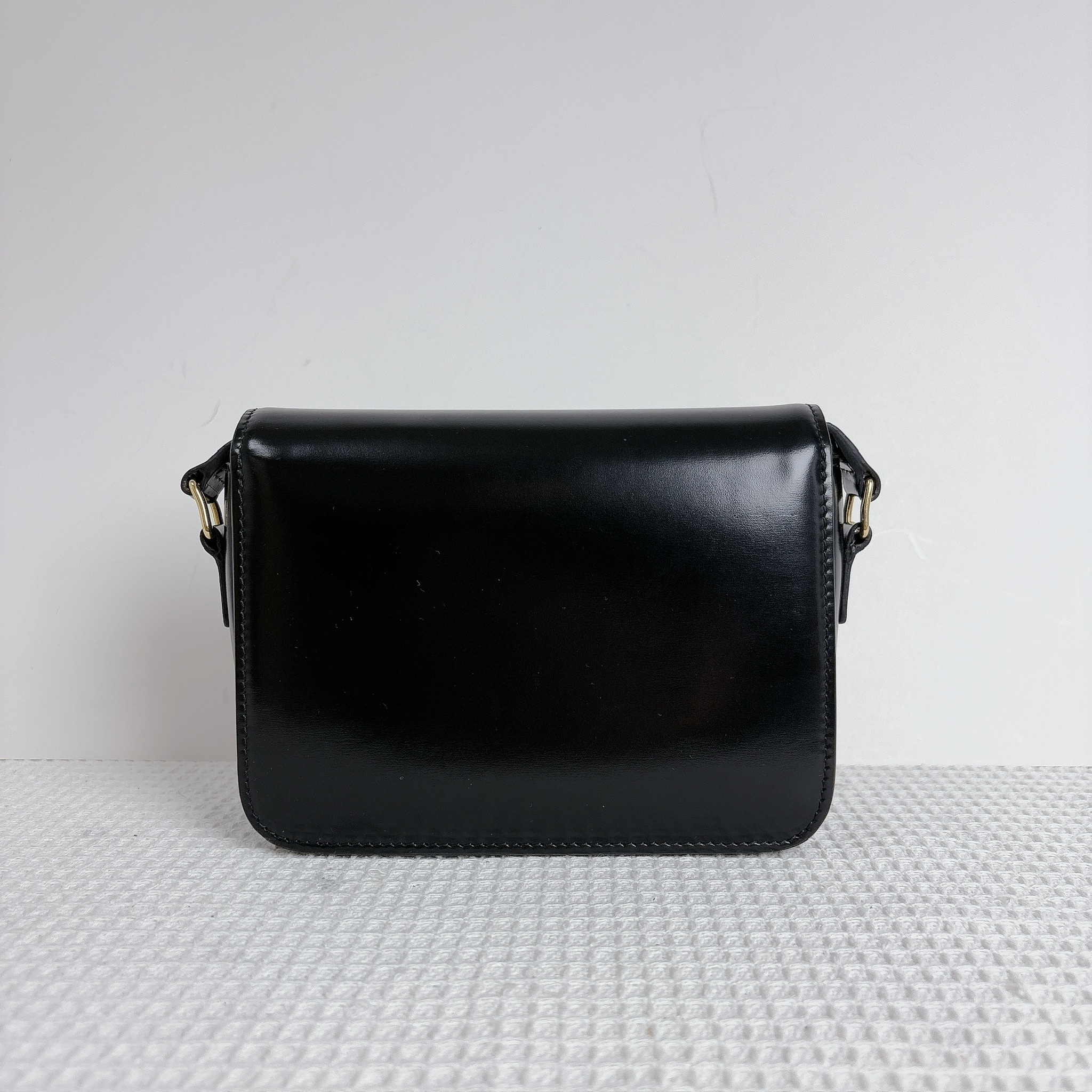 Celine Teen Triomphe Bag - Black / Ghw
