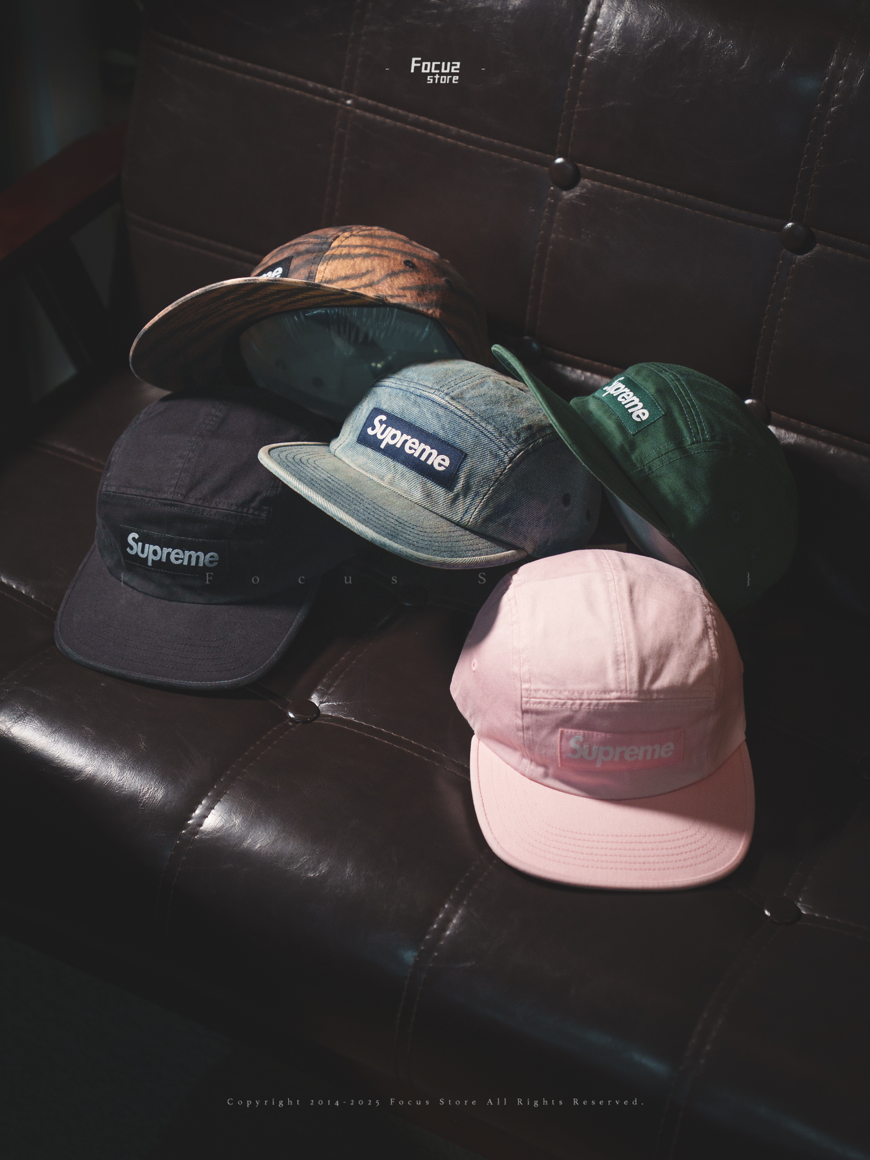 【Focus Store】現貨秒發 Supreme FW25 Week1 Washed Chino Twill Camp Cap 五分割帽 五色