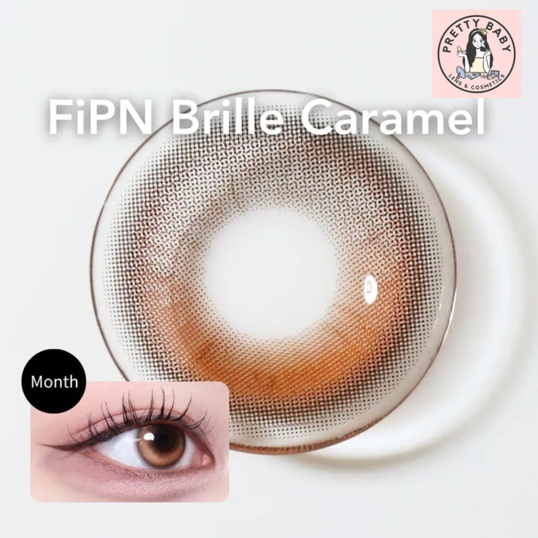 FiPN Brille 1 Month Caramel｜月拋彩妝隱形眼鏡｜每盒2片