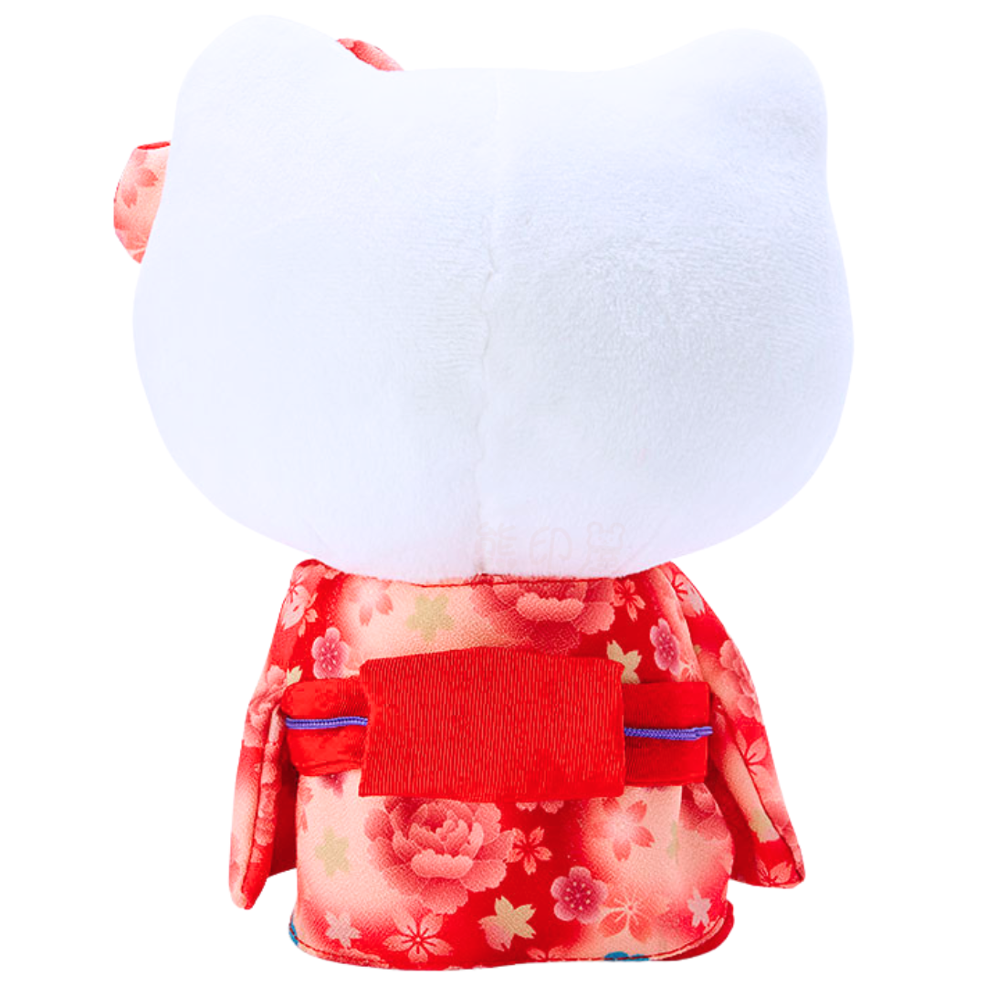 Hello Kitty漸層色和服毛公仔擺件(平行進口)