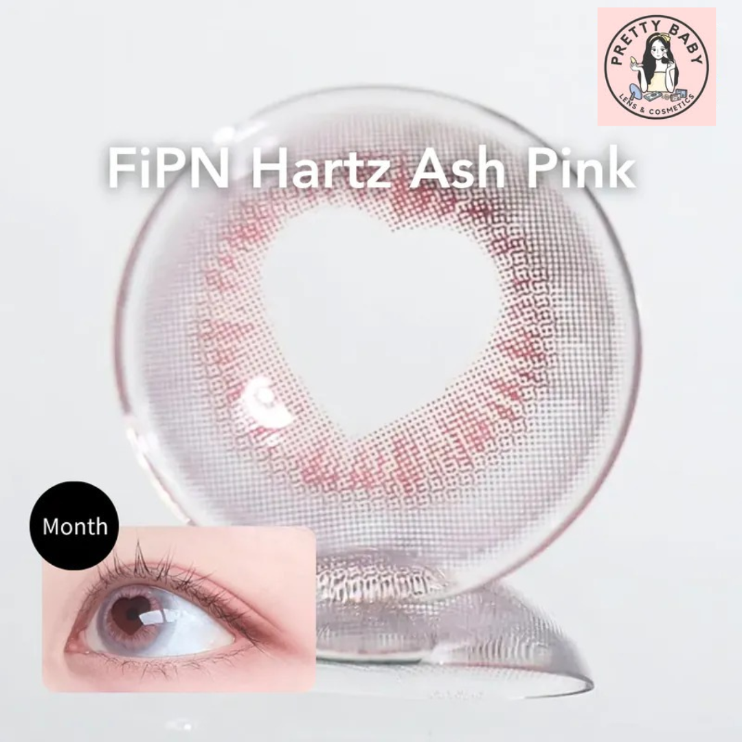 FiPN Hartz 1 Month Ash Pink｜月拋彩妝隱形眼鏡｜每盒2片