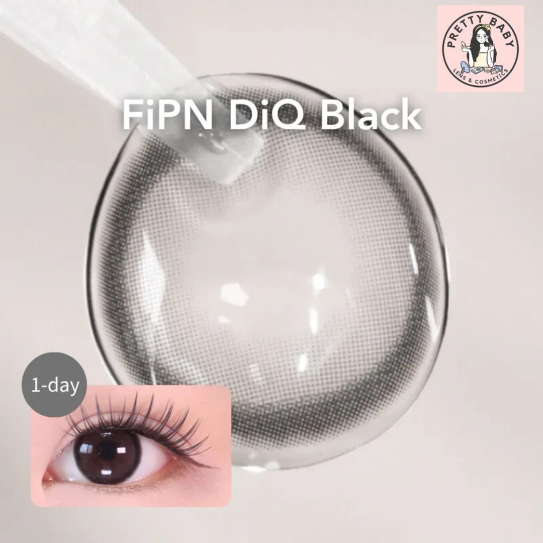 FiPN DiQ 1 Month Black｜月拋彩妝隱形眼鏡｜每盒2片