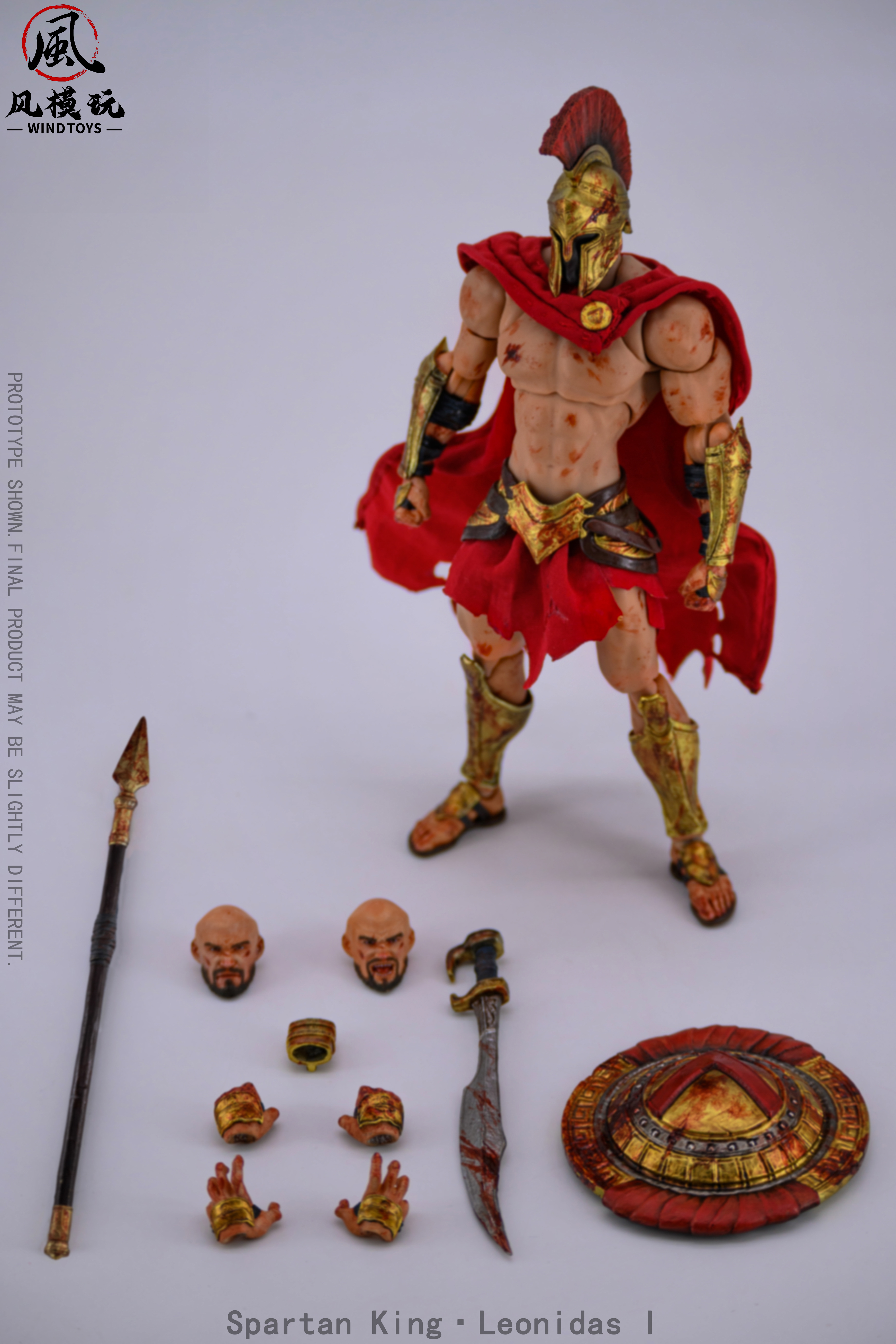 (預訂) 風模玩 Wind Toys WM-004B 1/12 King of Spartan Leonidas Bloody Ver.