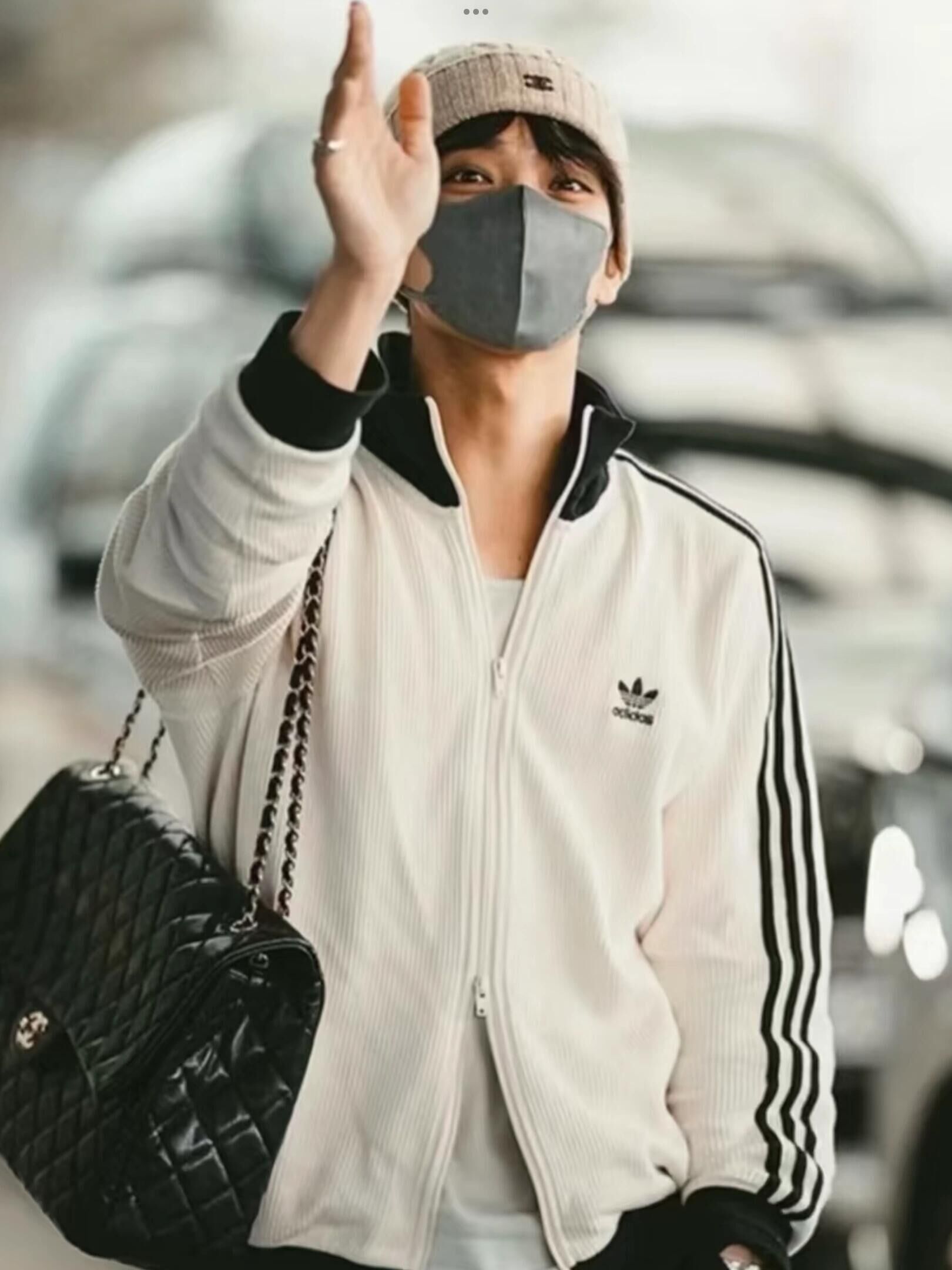 代購-Adidas Originals WAFFLE BBTT 立領 針織 華夫格 外套   JW0110黑/ JW0109白