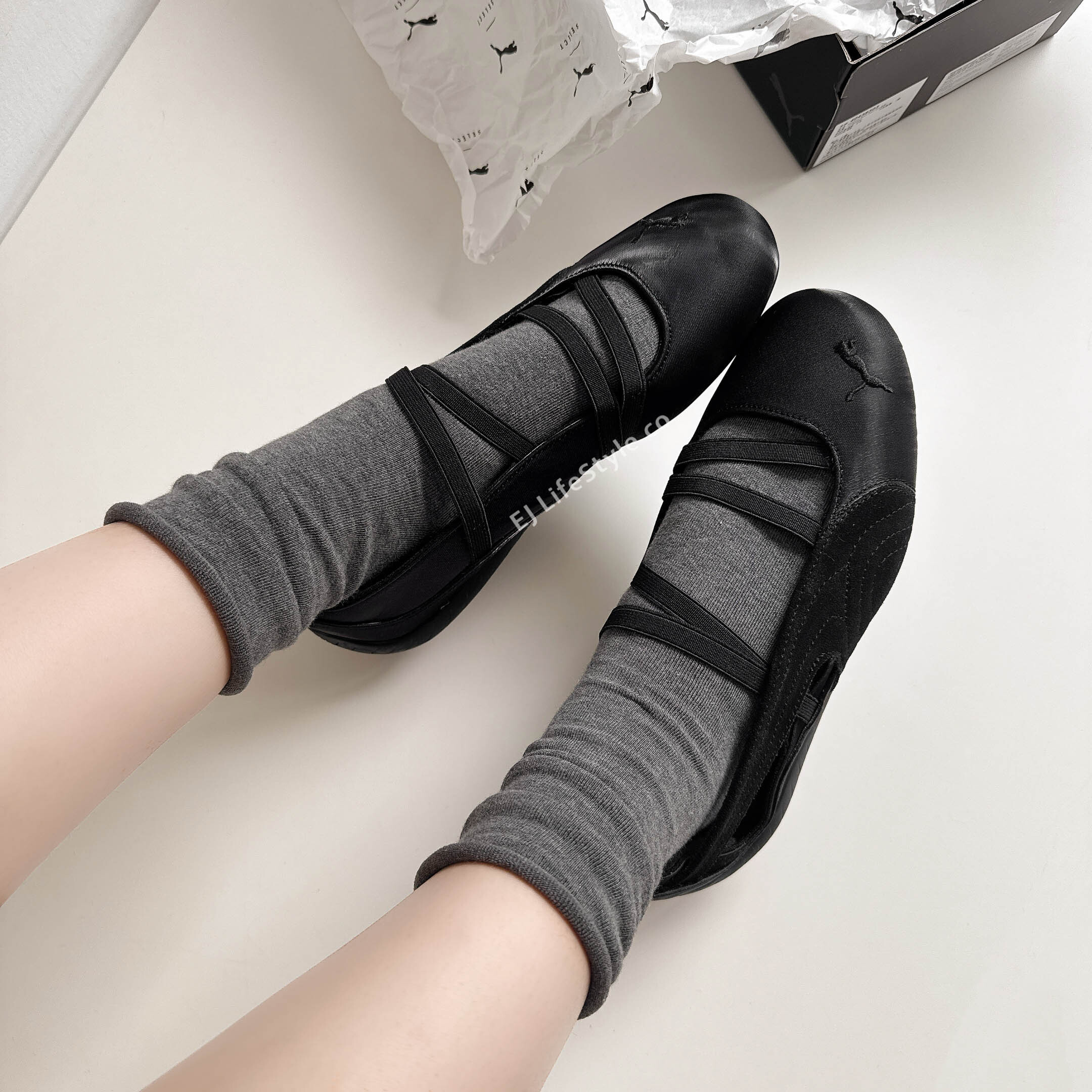 PUMA SPEEDCAT BALLET 賽車鞋 芭蕾舞鞋 涼鞋 全黑 黑色 女鞋 404383-01 / 預購