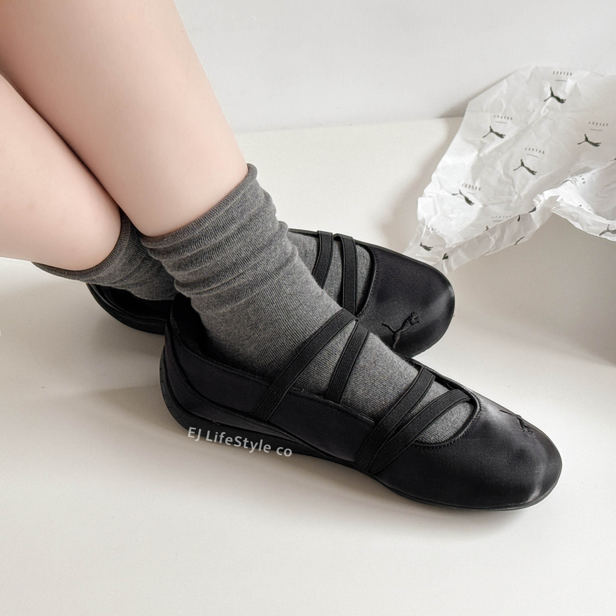 PUMA SPEEDCAT BALLET 賽車鞋 芭蕾舞鞋 涼鞋 全黑 黑色 女鞋 404383-01 / 預購