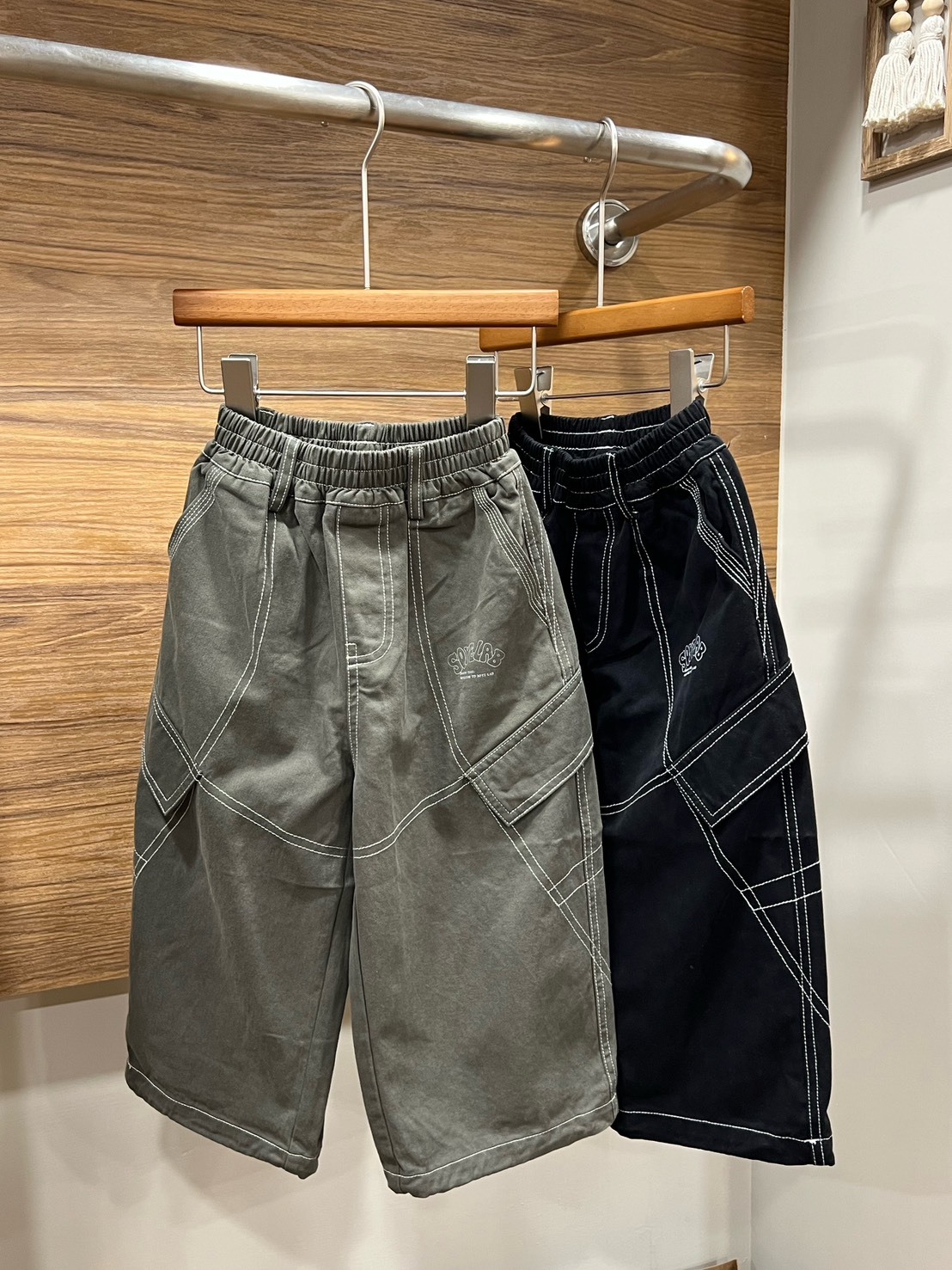 A02939設計師品牌車線牛仔褲