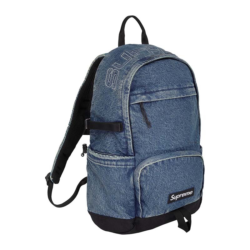 Supreme Denim Backpack 'Washed Indigo' 後黑包 水洗 丹寧 FW25B1-WG [台灣現貨]