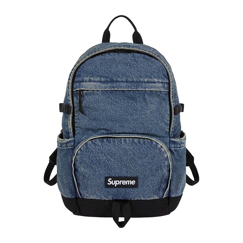 Supreme Denim Backpack 'Washed Indigo' 後黑包 水洗 丹寧 FW25B1-WG [台灣現貨]