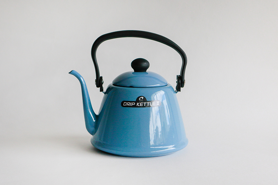 野田琺瑯 - 新色 滴落式咖啡平底壺II / 藍灰