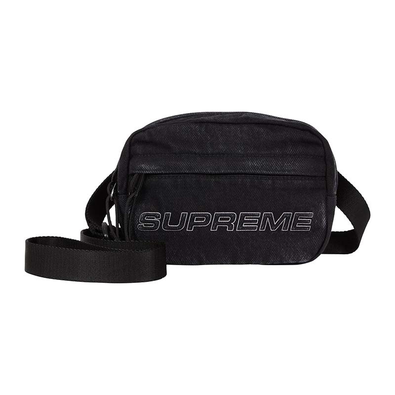 Supreme Denim Mini Shoulder Bag 'Black' 肩背包小包水洗黑色F