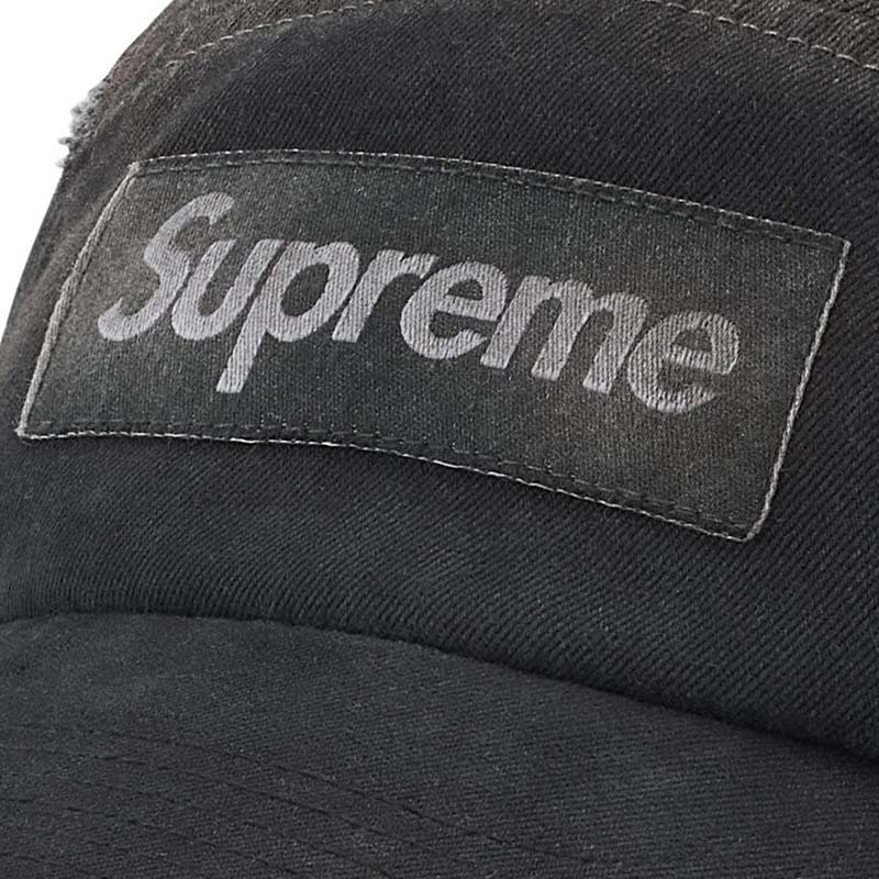 帽子 25AW Supreme Overdyed Camp Cap black Supreme シュプリーム 2025AW Overdyed Camp Cap オーバーダイド