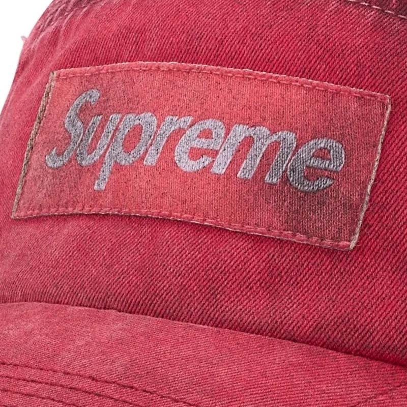 Supreme Overdyed Camp Cap 'Red' 過染老帽帽子紅色FW25H83-RD