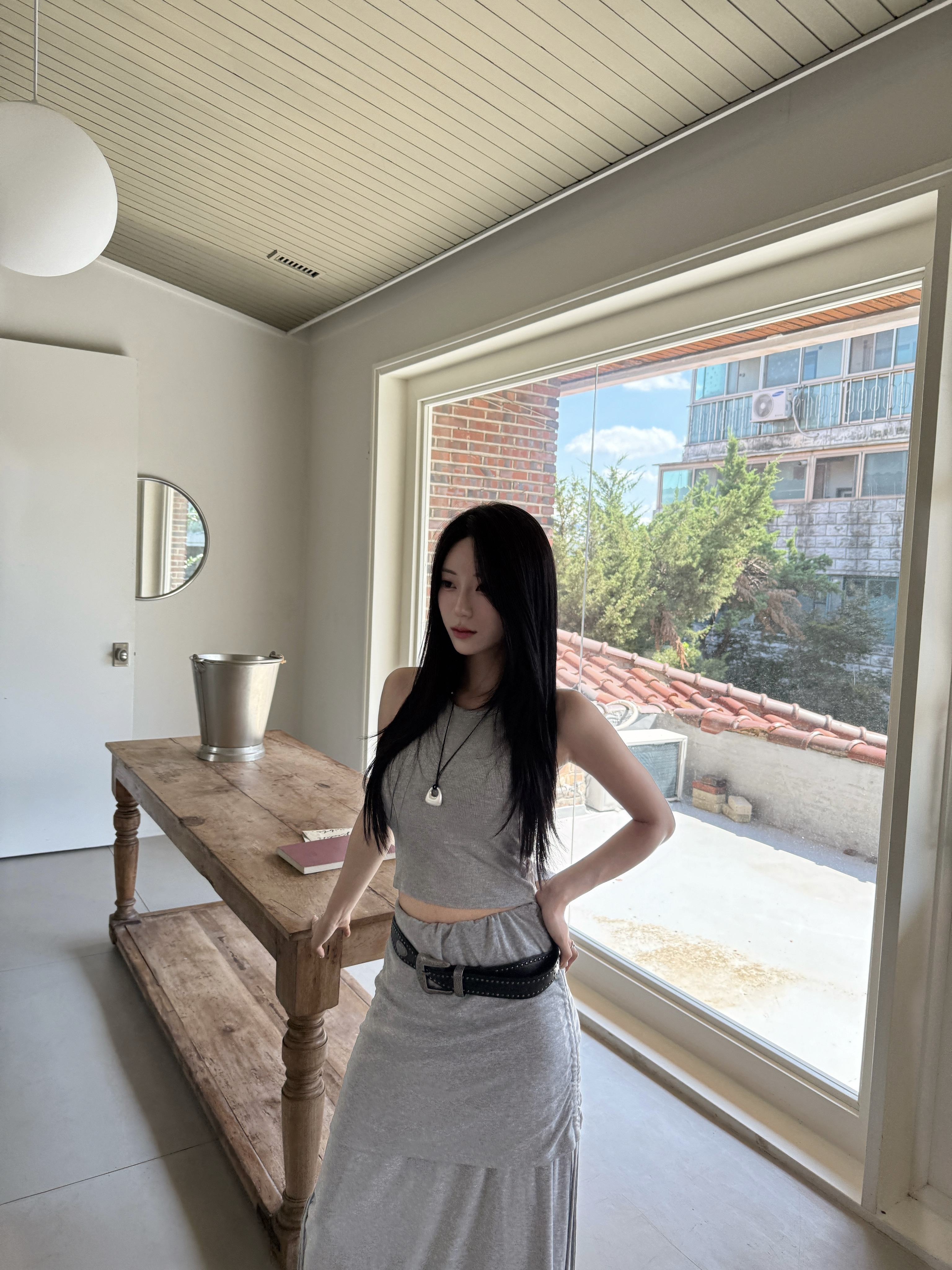 【現貨】C08 線條美 坦克Bratop (灰)