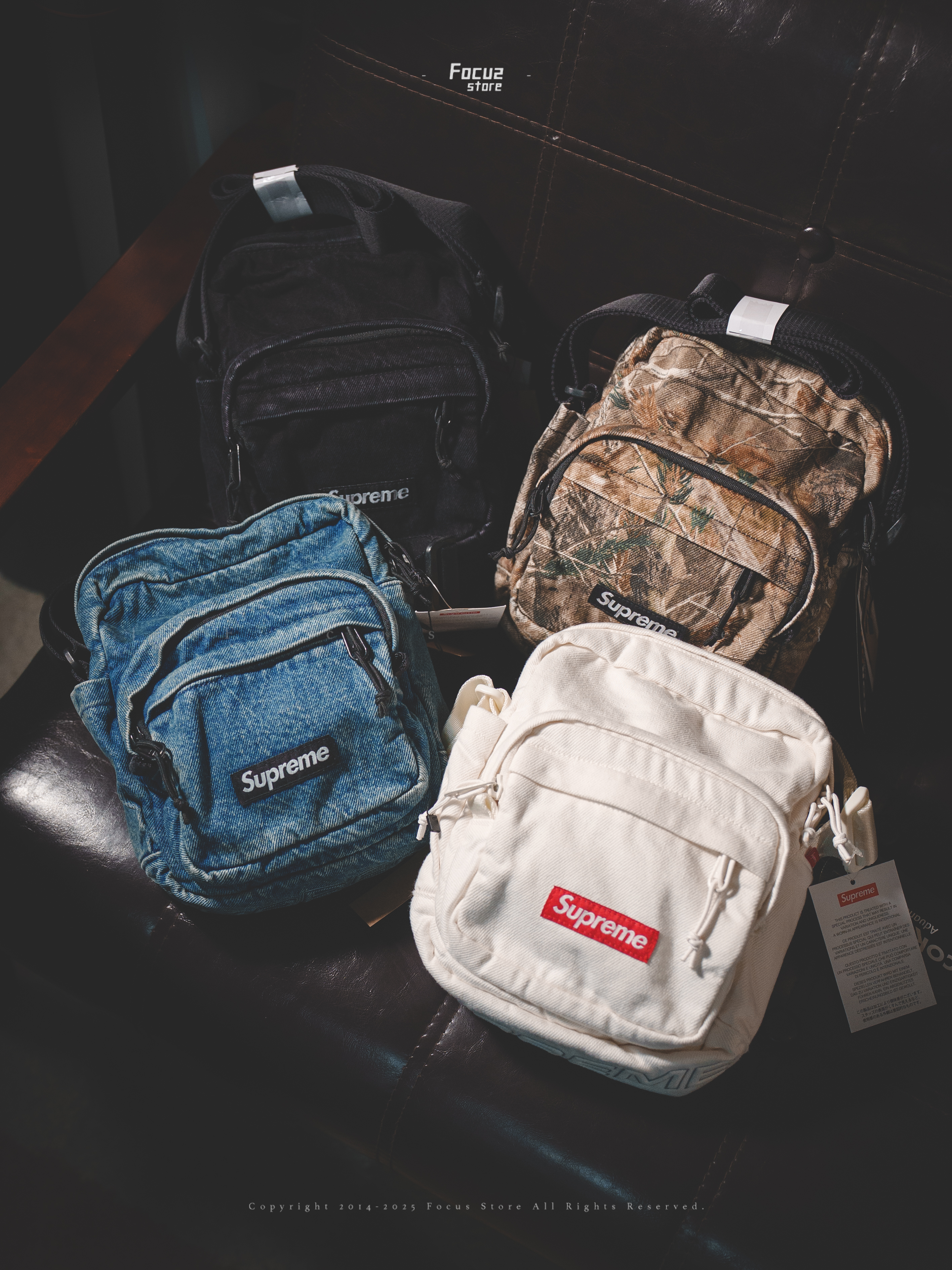 【Focus Store】現貨秒發 Supreme FW25 Week1 Denim Shoulder Bag 肩背包 四色